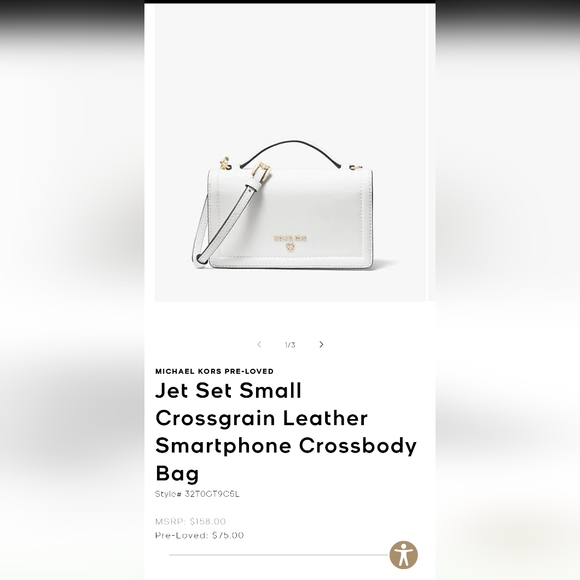 Michael kors jet set top handle smart phone crossbody bag - Picture 9 of 10